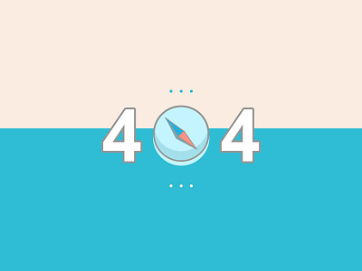 404 Page 404 page compass daily ui dailyui design graphic ui ui challenge web design