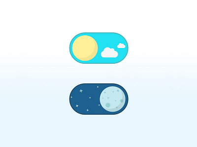 On/off Switch daily ui dailyui design graphic design moon on off switch sun ui ui challenge