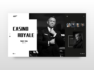 007：Casino Royale design other ui web web design webdesign