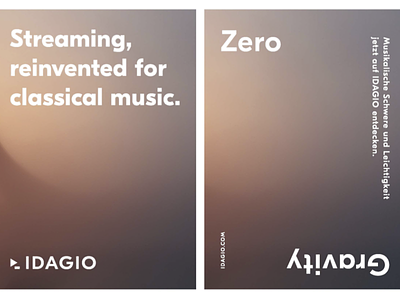 Zero Gravity branding classical music conceptual graphic design music panphlet print voucher design