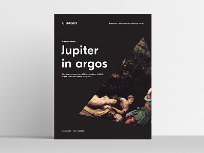Jupiter in argos ad branding painting poster