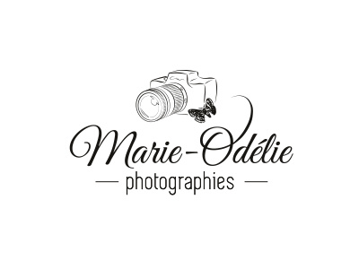 Logotype Marie-Odélie brand branding butterfly drawing illustration logo logtype photographer tatoo