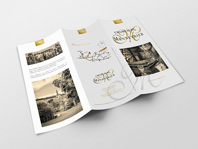 Champagne Mennetrier Depliant 3 volets brochure design graphic design leaflet trifold