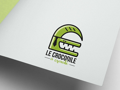 Le crocodile à cravate animal branding crocodile graphic design illustration logo logotype vector