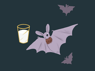 Bats—Exotic Milk bat illustration