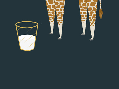 Giraffe—Exotic Milk giraffe illustration