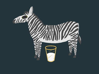 Zebra_Exotic Milk illustration zebra