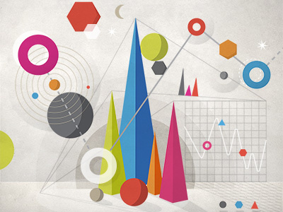 Wired Italia cover art editorial geometric illustration infographics
