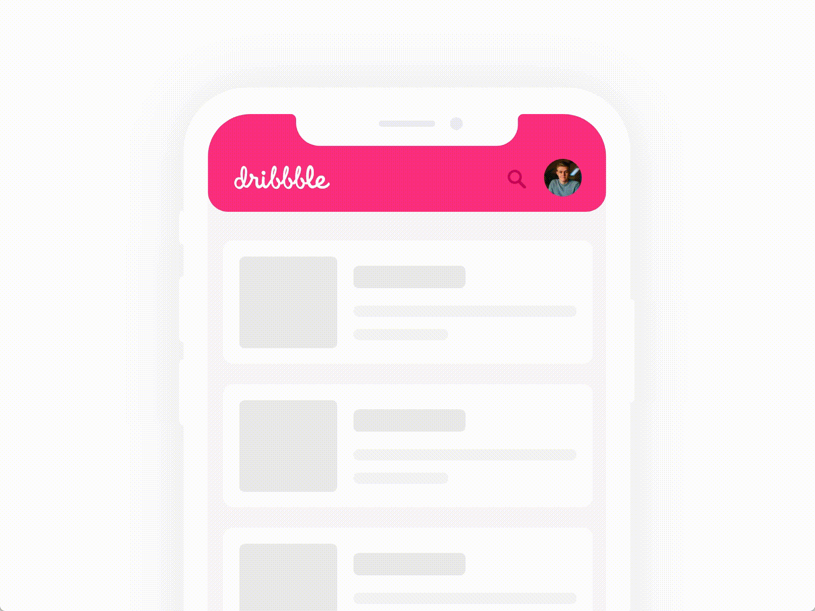 Hello Dribbble! animation app barsket debut debutshot drag dribbble hello dribble illustraion invitation iphone loading refresh shot ui design