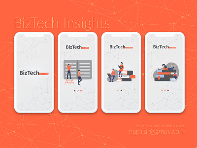 Biztech Insight app design branding clear design concept creative design design agency ui ui ux design ux visual design