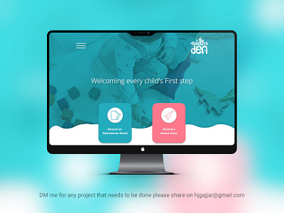 Toddler's Den Web design app design branding clear design concept creative design design agency landing page concept ui ux design visual design website design