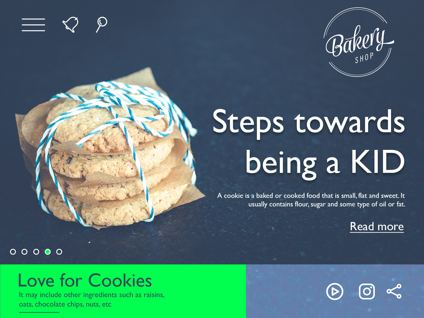 Landing page concept for cookies brand by Hitesh Gajjar on Dribbble