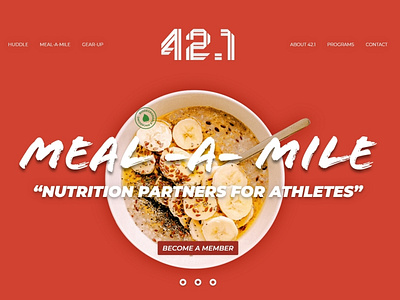 Landing page concept for the 42point1