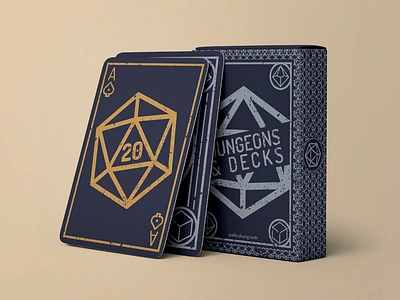 Dungeons & Decks Ace ace branding dungeons and dragons graphic design playing cards vector