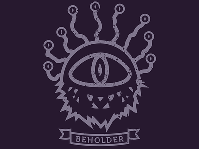 Beholder art beholder design digital digital art dungeons and dragons eyes graphic design monster