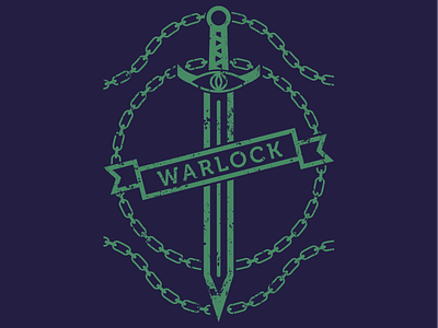 Warlock art design digital dnd dungeons and dragons graphic design warlock