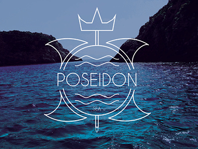 Poseidon Icon digital art graphic design greek icon poseidon