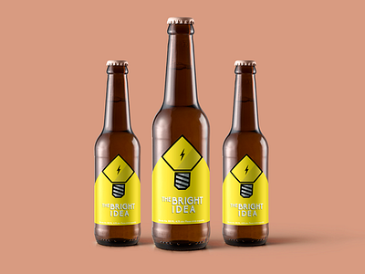 Bottle Rocket Brewery Brew bottles branding brew graphic design