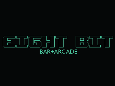 Eight Bit Bar+Arcade arcade bar branding graphic design