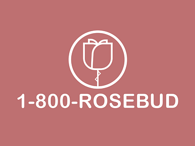 1-800-ROSEBUD 1800rosebud branding graphic design logo thirty logos