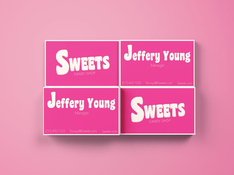 Sweets Business Cards By Christopher Vickers On Dribbble