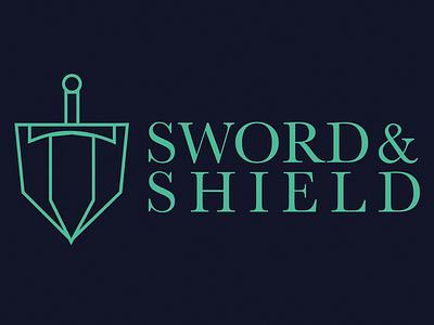 Sword & Shield branding defense graphic design logo swordshield thirty logos