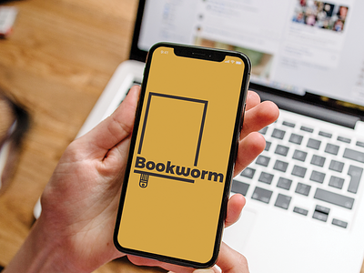 Bookworm Mobile bookworm branding graphic design logo thirty logos