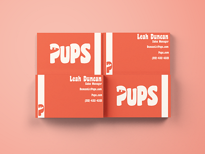 Business Cards for Pups branding graphic design logo pups thirty logos