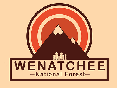 Wenatchee National Forest branding graphic design logo thirty logos wenatchee