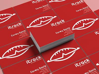itrack Business Cards branding graphic design itrack logo thirty logos