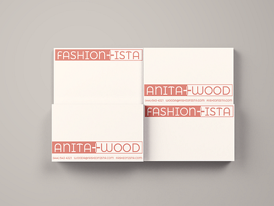 Business Cards for Fashionista branding fashionista graphic design logo thirty logos