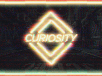 Curiosity city curiosity curious design glitch graphic design knowledge learning neon