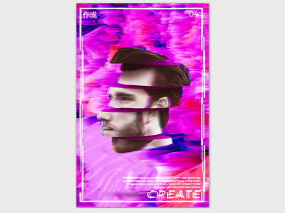 Create art create design glitch graphic design