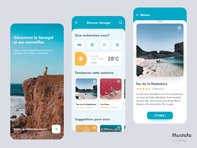 Discover Senegal adobe xd app clean design flat iphone x minimal senegal ui ux vector