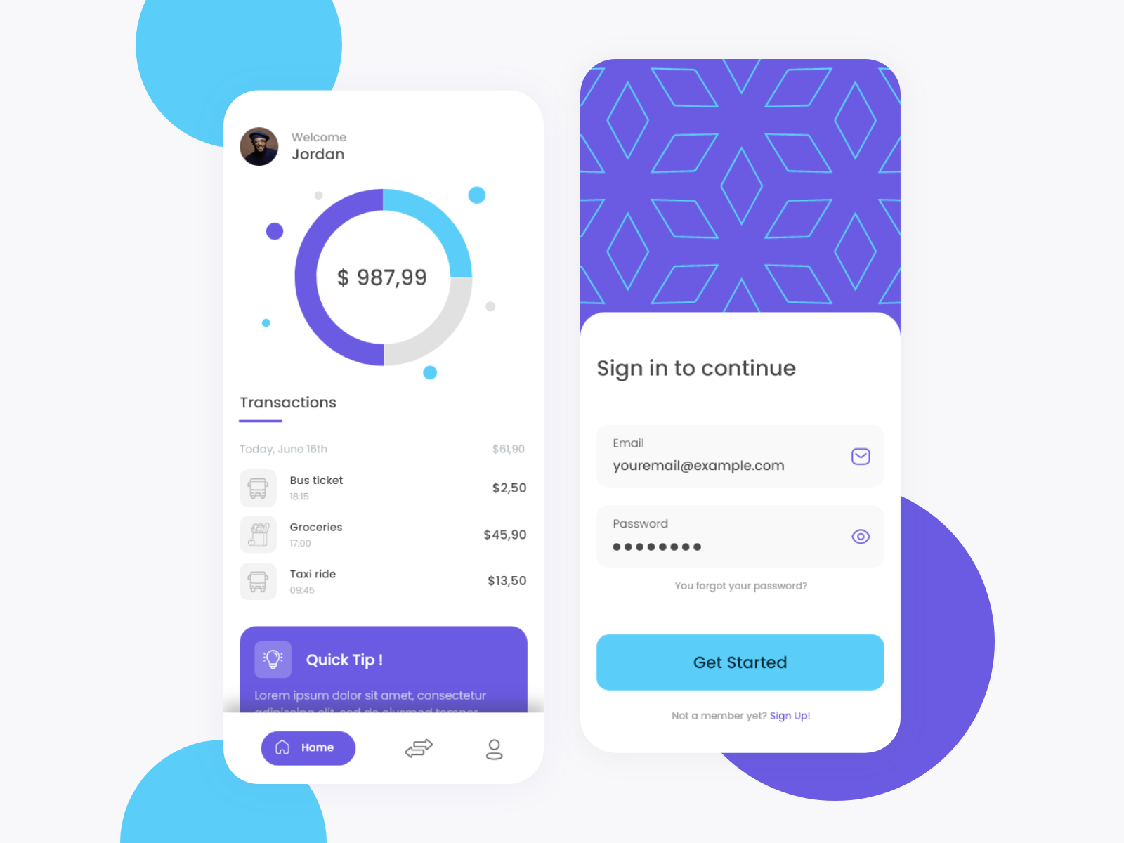 Wallet App Design by Moustapha Kébé on Dribbble