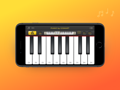 Piano by Gismart Redesign design game game app piano piano game ui ux