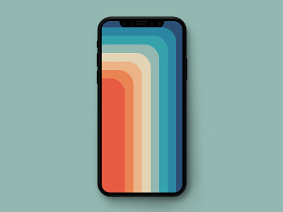Vintage Wallpaper android art background blue color design download flat freebie gradient illustration iphone iphone x palette samsung galaxy vector wallpaper