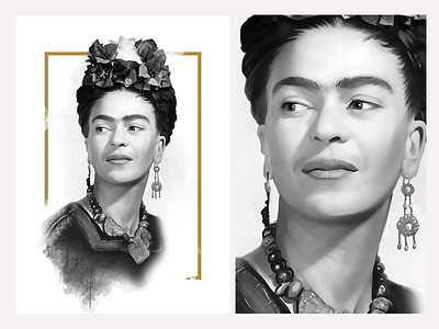 Frida digital drawing frida illustration kahlo