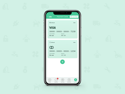 Lula Payment Cards app design lula mobile ui ux
