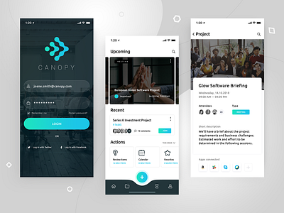 Canopy - Project Management App application icon ios logo mobile mobile app projectmanagement ui ux ux design