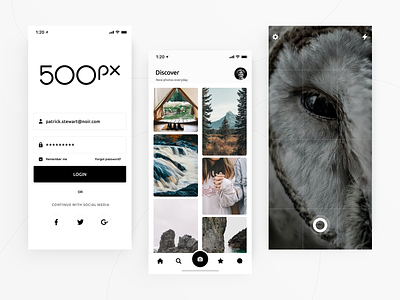 500px Mobile App application design icon ios logo mobile mobile app ui ux vector