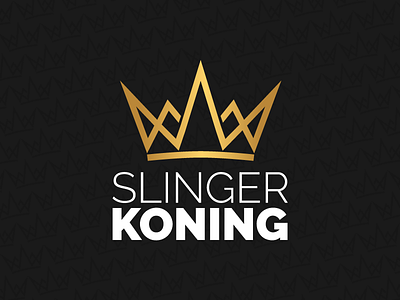 Slingerkoning - Logo branding design icon king logo