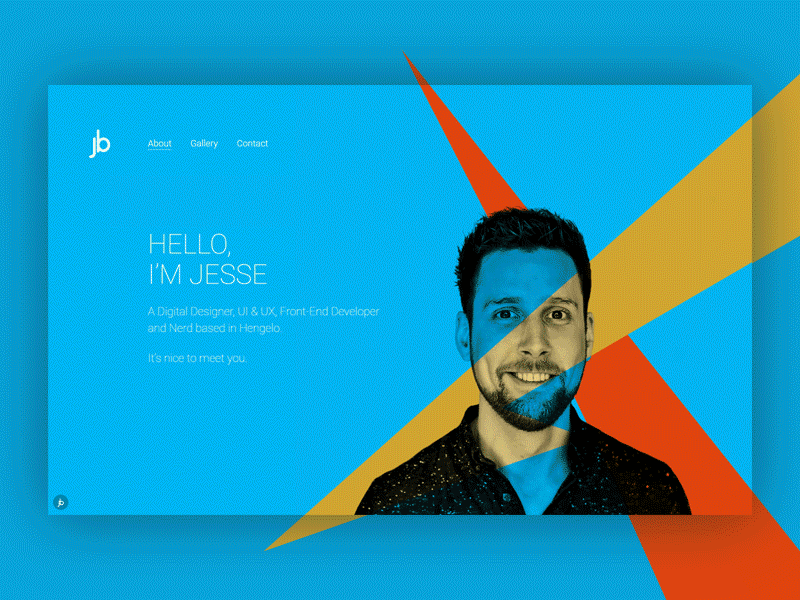 Hello Jesse art colors design front end fun portfolio posters webdesign website