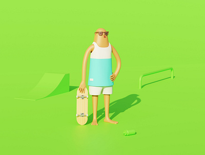 3d character illustration 3d 3d art b3d blender3d brand heroes branding design illustration