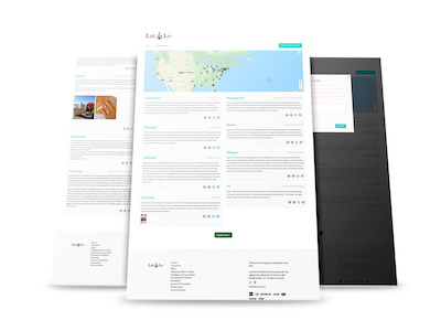 Lat&Lo engagement story website design