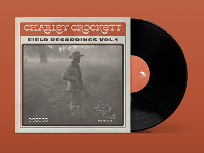 Charley Crockett - Field Recordings Vol. 1 album cover design album design charley crockett design field recordings hoodfonts lone pine music music art
