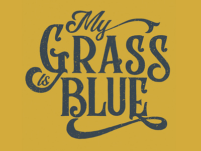 My Grass is Blue alicemaule bluegrass colorado illustration art music art nashville western
