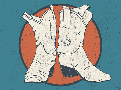 White Boots alicemaule america colorado illustration illustration art nashville western