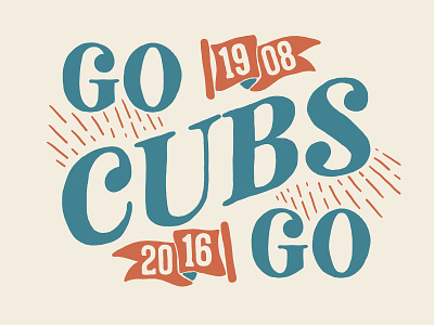 Go Cubs Go alicemaule baseball chicago colorado cubs denver illustration art lettering national league wrigley