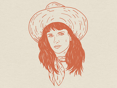 Nikki Lane austin texas bandana cowgirl denver illustration illustration art music art nashville outlaw western
